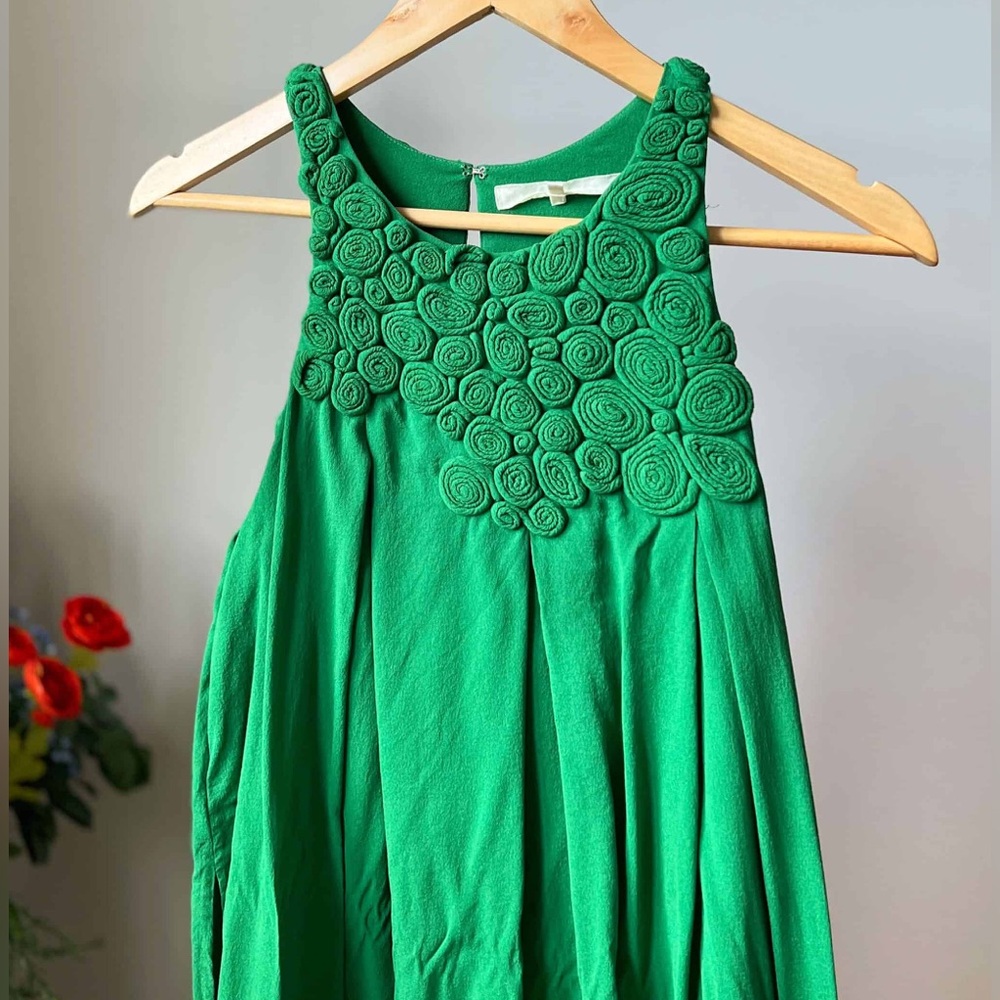 3.1 Phillip Lam Green Silk Dress size 8
